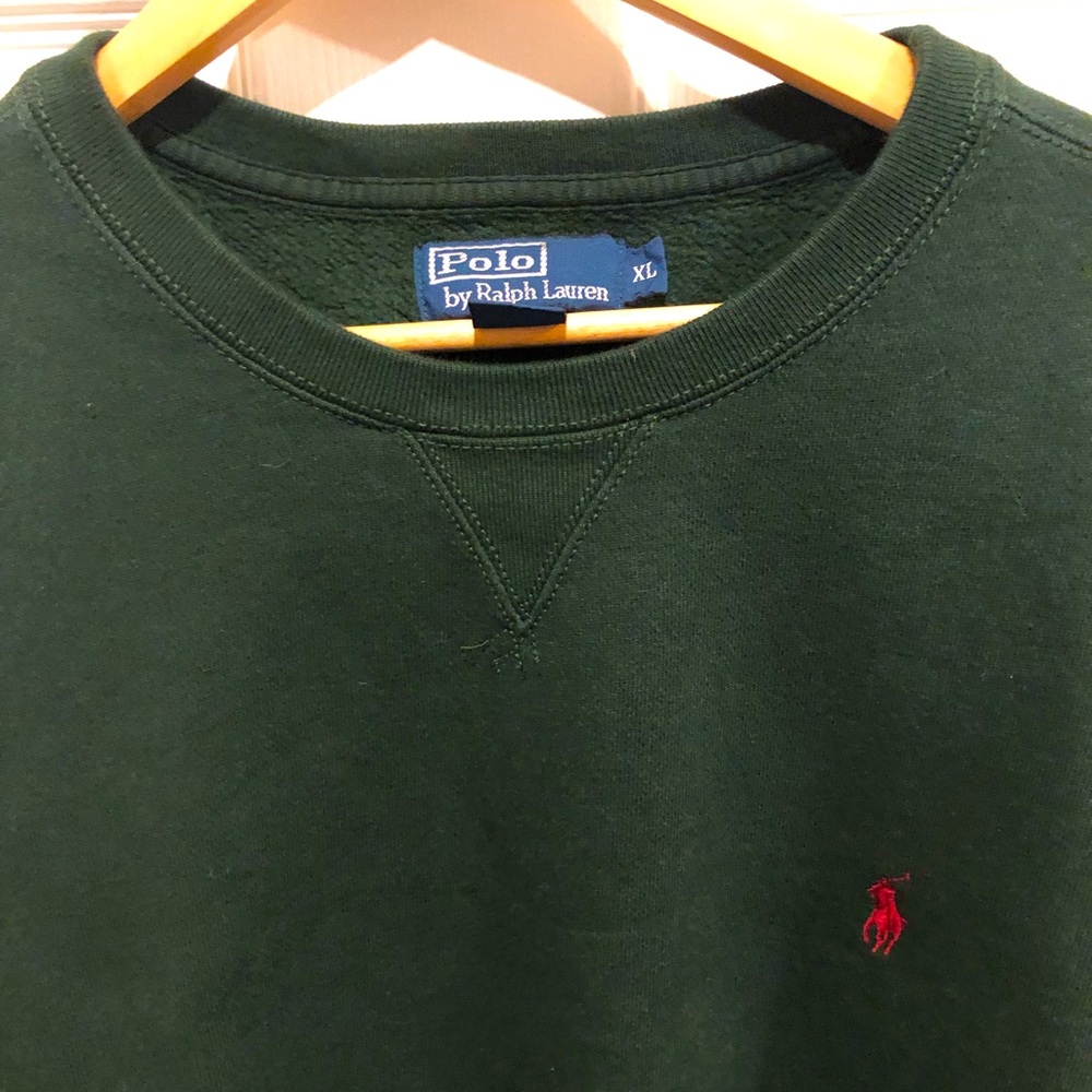 Xl Polo by Ralph Lauren forest green sweatshirt with tags removed and never worn